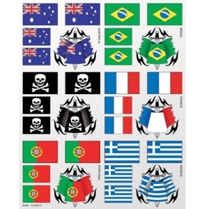 S026 Flags 2 Sticker Sheet