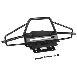 VVV-C1296 Hull Front Metal Tube Bumper for Axial SCX10 III Early Ford Bronco (Black)