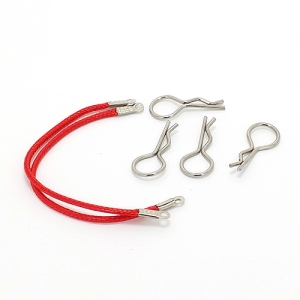 1/10 Rope Body Clips Red (2) 분실방지 바디핀