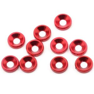 JQA030 M3 Countersunk Washer Set (10) (Red)