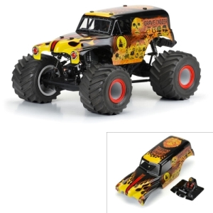 PRO359312 3593-12 1/10 Grave Digger Fire (Red) Painted Body Set: LMT 도색완료 바디