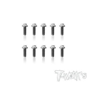 TSS-205U 2x5mm Titanium Hex. Socket UFO Head Screw 10Pcs.