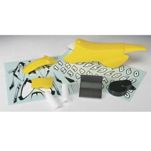 DTXC4351 Body &amp; Decal Set Yellow DX450 Motorcycle