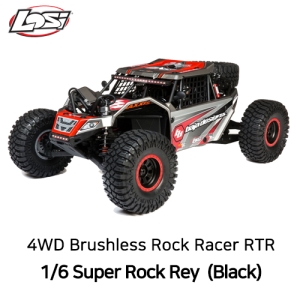 LOS05016T2  1/6 Super Rock Rey 4WD Brushless Rock Racer RTR 블랙*조종기 포함