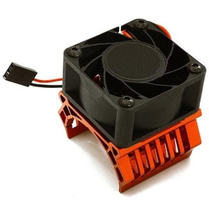 C28600RED  36mm Motor Heatsink+40x40mm Cooling Fan 17k rpm for 1/10 TR-MT10E &amp; TRX-4 (Red)