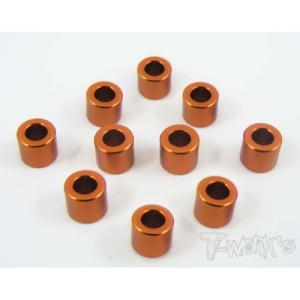 TA-011O Aluminum 3mm Bore Washer 5.0mm (Orange) 10pcs. (#TA-011O)