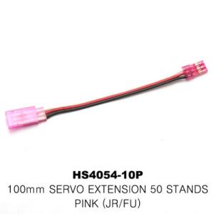 HS4054-10P 100MM SERVO EXTENSION 60STRANDS PINK (JR/FU)