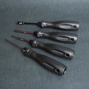 KOS13213-MINI4(미니지 공구세트) Mini-Z 4pcs Mini Car Tool Set (H1.5, N4.5, P00 &amp; P1) (Light Tri Handle)