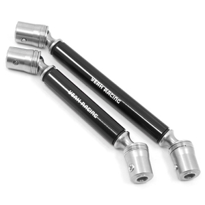 TRX4-015BK Stainless Steel Front &amp; Rear Center Shaft Set Black For Traxxas TRX-4