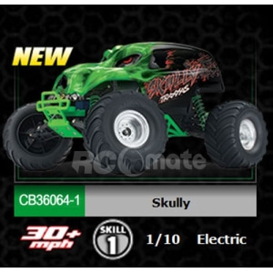 CB36064-1 1/10 SCALE 2WD MONSTER TRUCK (Traxxas Skully™), TQ 2.4GHz,브러쉬드버젼