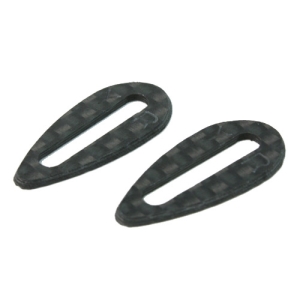 YA-0278G Yeah Racing Graphite Body Wing Protector (2pcs) for On Road Bodies