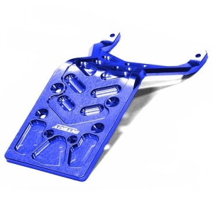 T8649BLUE Billet Machined 4mm Rear Skid Plate for 1/10 Stampede 2WD &amp; Slash 2WD