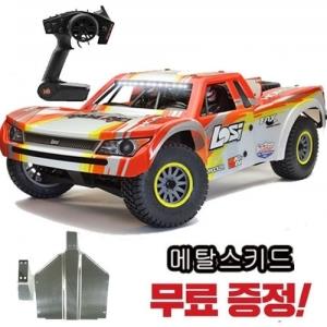 [본차량구매시 메탈스키드 무료증정~]슈퍼바자레이 1/6 Super Baja Rey 4WD Desert Truck Brushless RTR with AVC, Red (LOS05013T2)