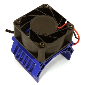 C28604BLUE 42mm Motor Heatsink+40x40mm Cooling Fan 17k rpm for 1/10 Summit &amp; E-Revo (Blue)