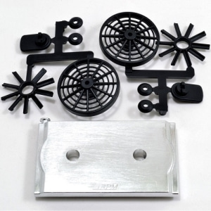 RPM-70780 1:10 scale Mock Radiator and Fans (for Slash 2wd, 4x4)