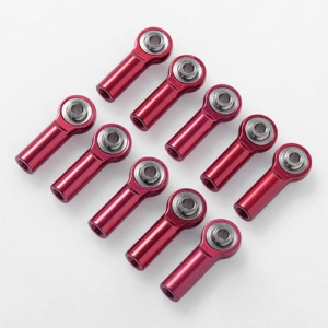 Z-S1640 [10개] M3 Medium Straight Aluminum Rod Ends (Red) (10)