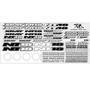 397343 XRAY NT18 Sticker for Body - White