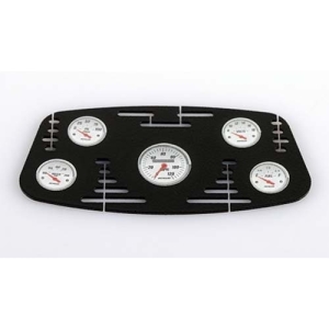 Z-S0946 1/8 Black Instrument Panel with Instrument Decal Sheet (Style B)