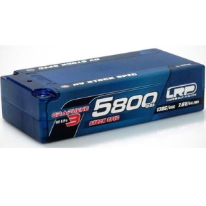 430285 HV Stock Spec Shorty GRAPHENE-3 5800mAh Hardcase - 7.6V LiPo - 130C/65C