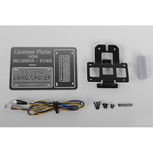 VVV-C0465 Rear License Plate System for RC4WD G2 Cruiser (w/LED)