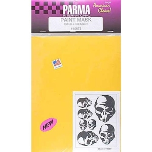 PARC1673 Parma Decal Sheet Carbon Skulls 8.5x11&quot;