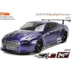 (풀 카본-RTR 전동 드리프트)503017-R35 E4D MF Drift Car Silver Ver. RTR-R35