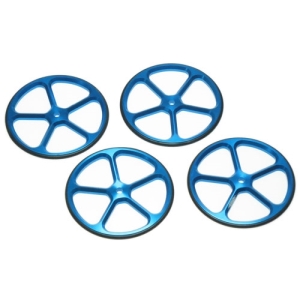 YT-0069BU Yeah Racing Aluminum Set Up Wheels for 1:10 RC Touring Car (BU)