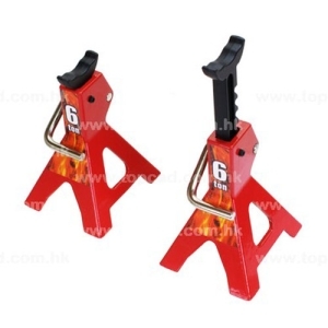TOP80137r Topjack Stands / 6 Tons (2) (Red)
