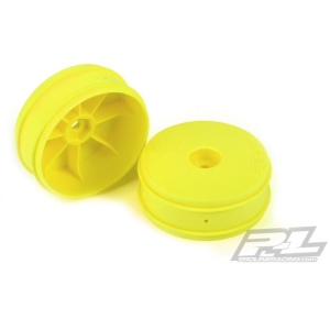AP2750-02 Velocity VTR 2.4인치 2WD Hex Front Yellow Wheels for RB6, B4.2 and B5 with 12mm hex Front (2)  (2.4인치 신형 타이어만 사용가능)