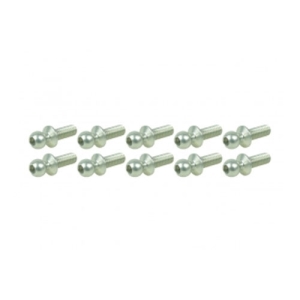 3RAC-BS43080/TE 7075 Aluminum 4.3MM Ball Stud L=8 (10 pcs) -Teflon Coated