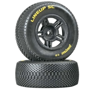 DTXC3680  Duratrax 1/10 Lineup SC Tire C2 Mounted Front SC10 (2) (Soft Compound)