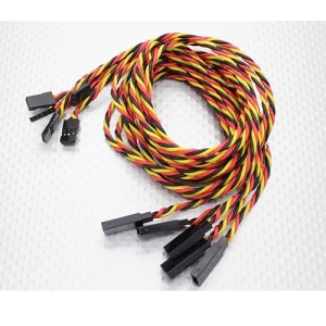 15000056  Twisted 80cm Servo Extension Lead(JR) 22AWG (5pcs/set)