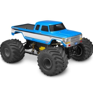 JC0329 JConcepts 1979 F250 SuperCab Monster Truck Body w/Bumpers (Clear)