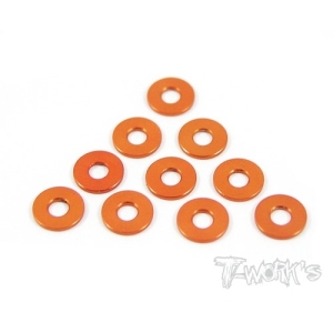 TA-052O Aluminum Shim 3X7.8X0.5mm( Orange ) 10pcs. (#TA-052O)