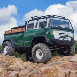 90100090 완성품] 1/10 JT4 4x4 Scale Rock Crawler ARTR (Green) : Jeep M677 Cargo Pickup Truck