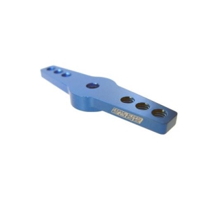 RCE10377B Racers Edge Aluminum Servo Horn Double Arm Sanwa Blue