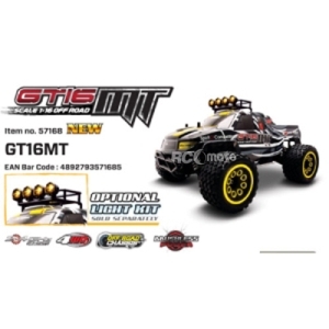 57168 Carisma 1/16 GT-16MT MONSTER TRUCK (2.4GHz 조종기 포함 RTR)