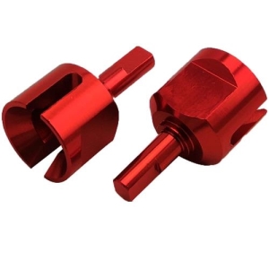 DTOR01015A (타미야 옵션파트 TT01 / TT02) Aluminum Drive Shaft for TT01/ TT01E #TT-022BU (Red Color)