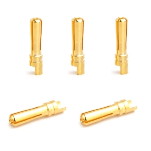 UP-AM1003F-5 Hi Amper Euro 4mm Gold Connector Male 5PCS