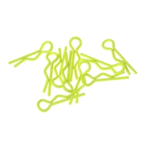 103102 Small body clip 1/10 - fluorescent yellow (10)