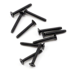 AXA0416 Axial 2.6x18mm Self Tapping Flat Head Screw (Black) (10)