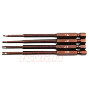 XS-59851 Xtra Speed Spring Steel Allen Hex Power Tip Set 1.5 2.0 2.5 3.0mm #