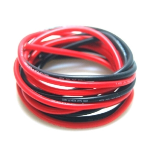 UP-WS16RB Silicone Wire 16AWG  (RED : 1mtr, Black : 1mtr) : 실리콘와이어 16게이지