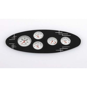 Z-S0921 1/8 Black Instrument Panel with Instrument Decal Sheet (Style A)