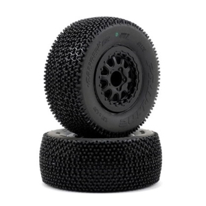 Pro-Line Caliber 2.0 SC Tires w/Renegade Wheels (2) (Slash Rear) (Black) (M3)