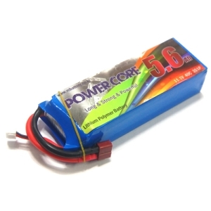 PC-111560040SOFT POWER CORE Li-po Battery 11.1v 3S1P 5600mah 40c (DEANS 짹) 사이즈 : 128 x 44 x 31mm,소프트케이스