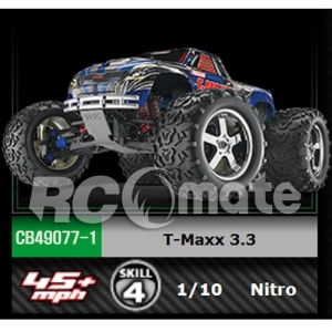 CB49077-1 T-MAXX 3.3 1/10 SCALE 4WD 엔진몬스터트럭,with TQi™ 2.4GHz radio system with Traxxas Link Wireless Module, telemetry sensors