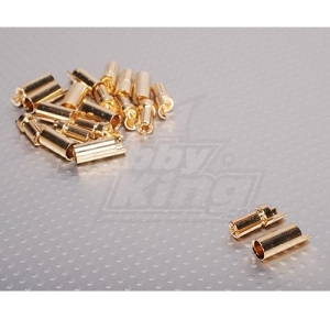 AM-1005 Hobby King Polymax 5.5mm Gold Connectors 10 pairs (20pc) 2087