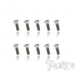 TSS-205C 2x5mm 64 Titanium M2 Hex. Countersink Screw 10pcs