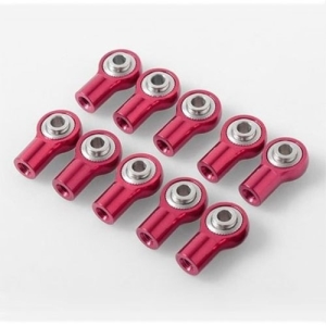 Z-S1632 [10개] M3 Short Straight Aluminum Rod Ends (Red) (10)